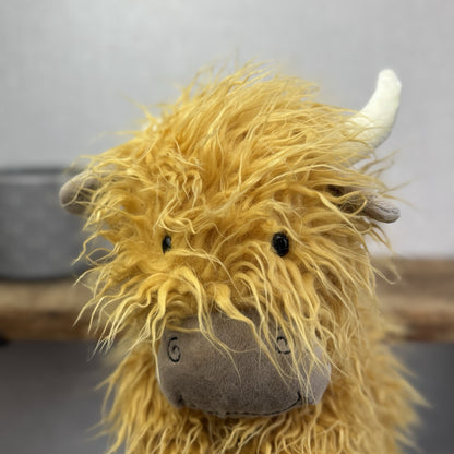 Jellycat Medium Special Truffles Highlands Cow -New With Tags 14”