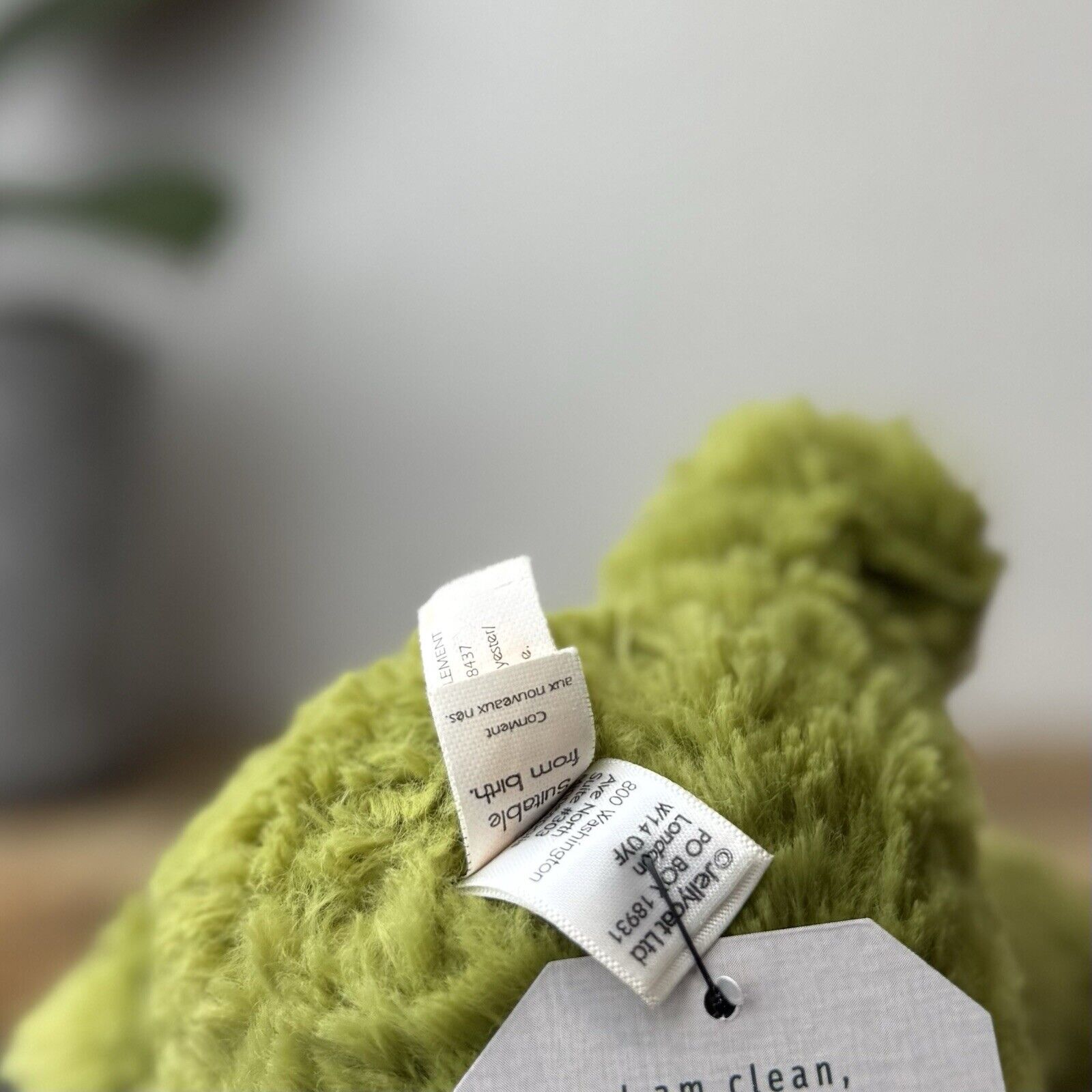 Jellycat Small Fuddlewuddle Frog - Small Green Textured Frog Beanie Retired 6”
