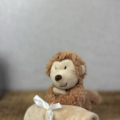 Marks & Spencer’s Monkey Soother - Fluffy Monkey Comforter Soft Toy NWOT 