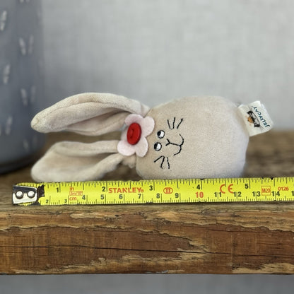Jellycat Large Bean Bunny - Vintage Bunny With Flower - NWOT Collectible 5"