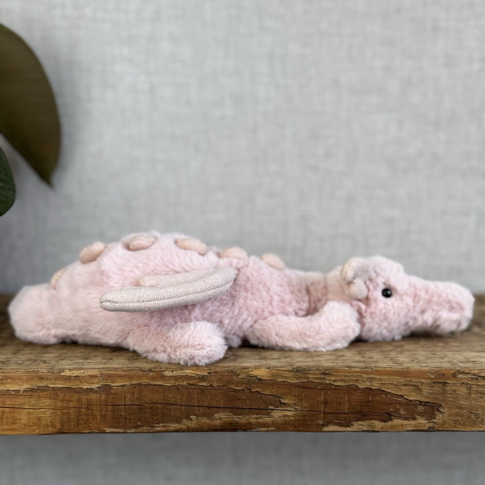 Jellycat Little Rose Dragon - Pink Dragon Soft Toy - Dragon Jellycat Small 12"
