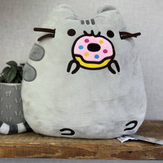 Gund Pusheen Cat - Filled Donut Cushion - Donut Pusheen Cat Pillow 2017 12"