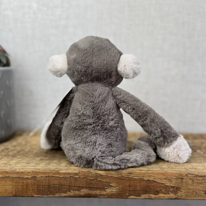 Jellycat Small Snugglet Brodie Monkey - Small Brown Monkey Soft Retired 11" (#2)