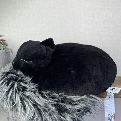 Jellycat Nestie Cat Soft Toy Plush NWOT - Black Cat Cushion Plush Rare 