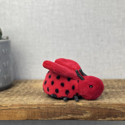Jellycat Loulou Love Bug - Mini Ladybird Soft Toy Beanie Plush Small Red Bug 5"