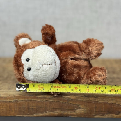 Russ Berrie Luvvies - Rob The Monkey Beanie - Pudding MonkeySoft Toy Tiny 4”