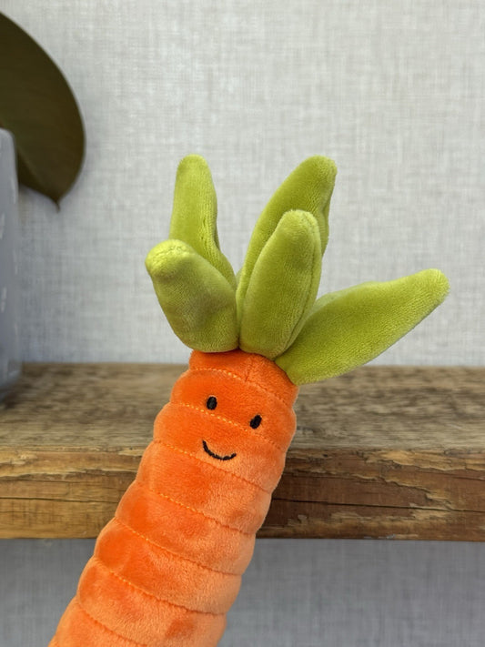 Jellycat Vivacious Carrot - Jellycat Carrot Soft Toy - Vegetable Soft Toy 8"