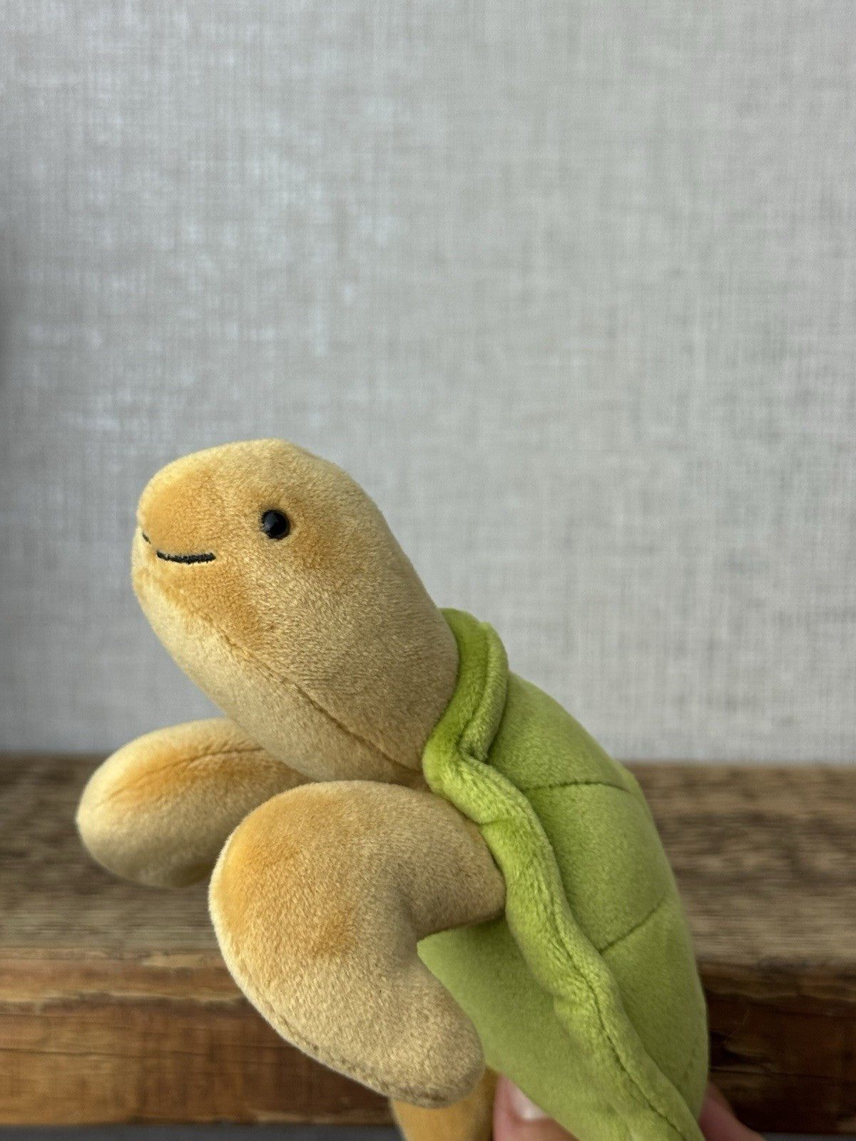 Jellycat Small CeeCee Turtle - Small Green Velour Turtle Beanie retired 6”