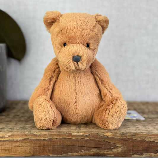 Jellycat Small Ginger Bear - Small Bear Ginger/Orange Bear Plush Beanie 8"