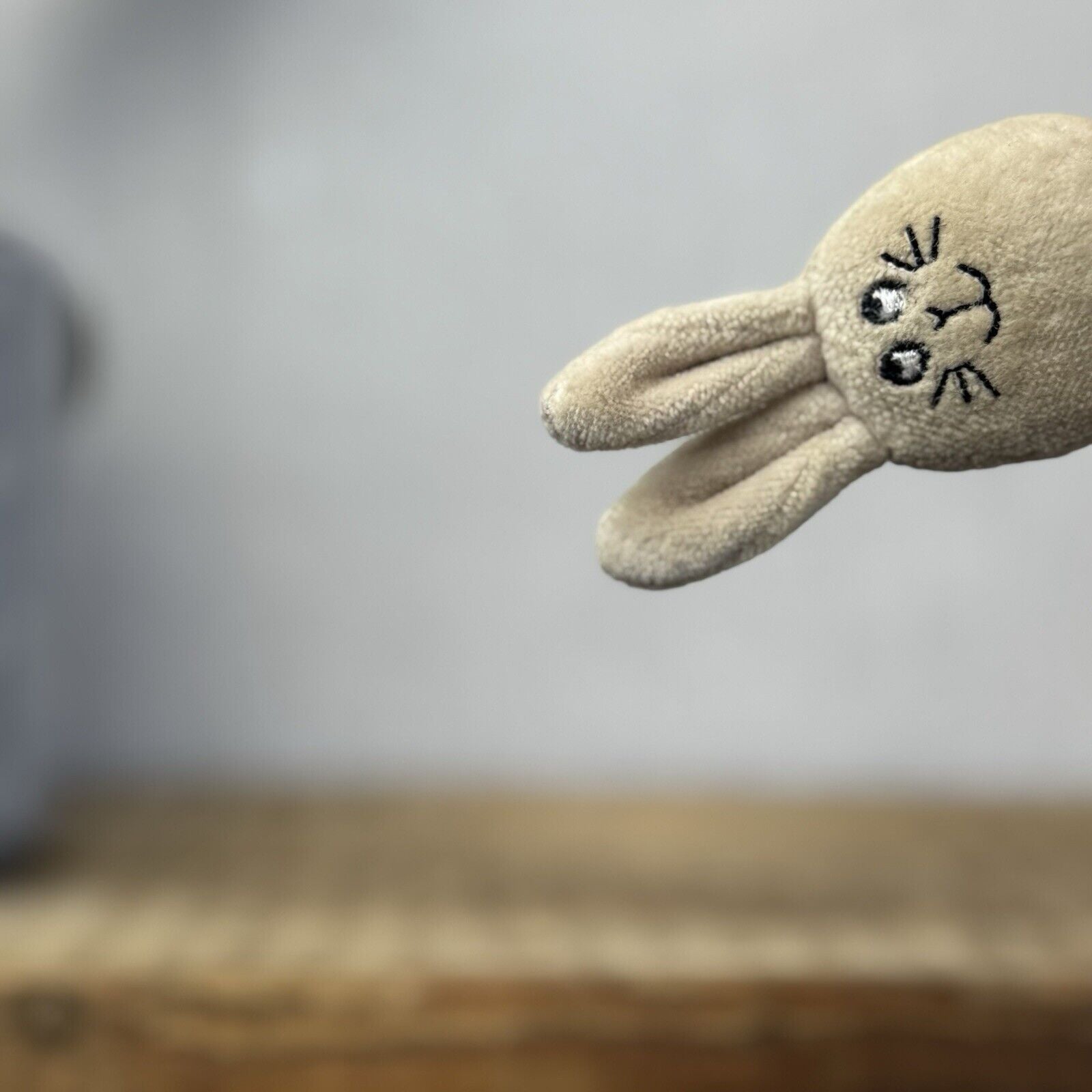 Jellycat Bean Bunny - Tiny Beige Rabbit Bean Vintage Rare Collectible Mini 3"