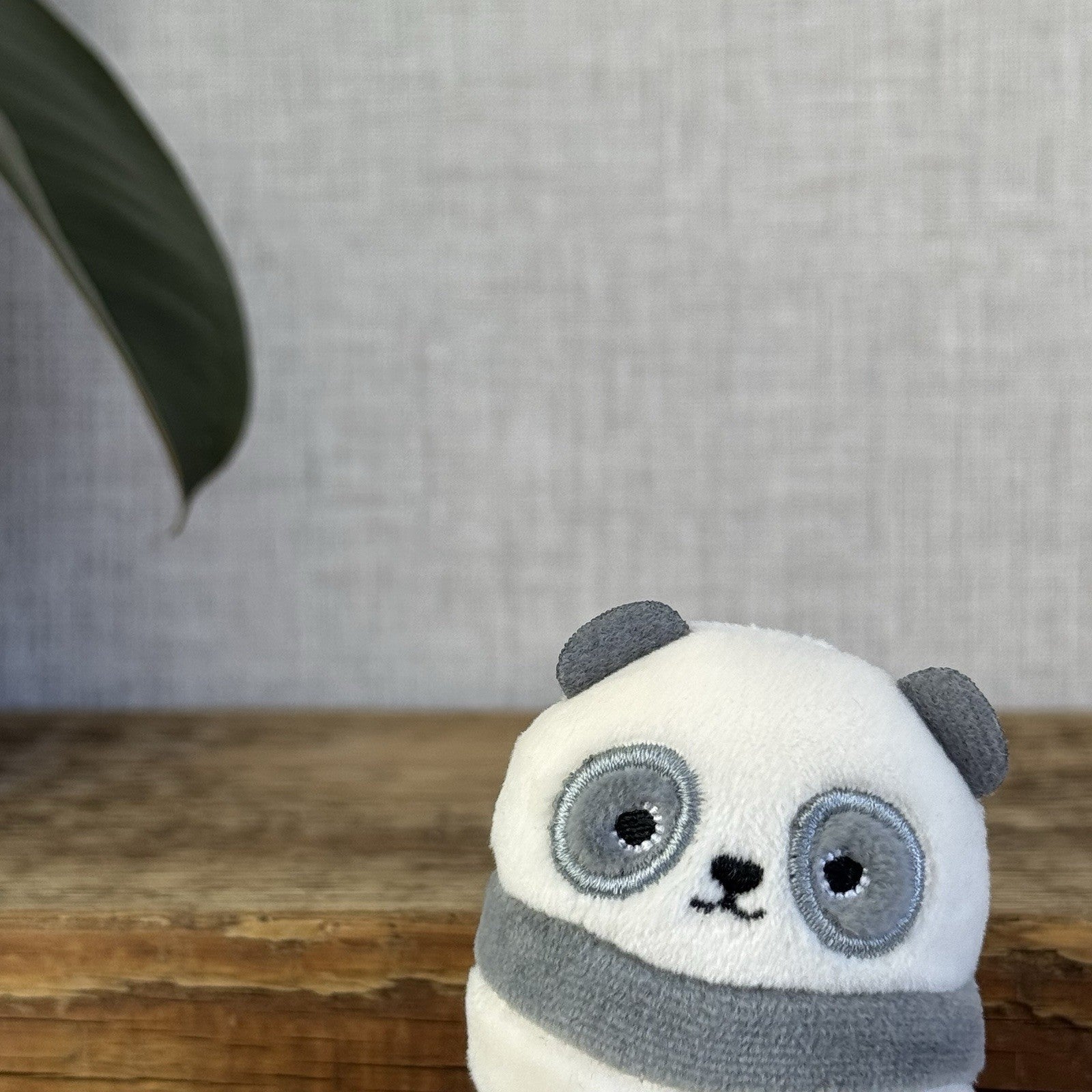 Squishmallow Squishville - PJ Grey Panda Tiny Grey Panda Squishmallow 2” NWOT