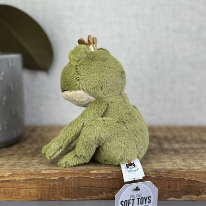Jellycat Small Felipe Frog Prince - Little Frog In Crown - Jellycat Frog Small