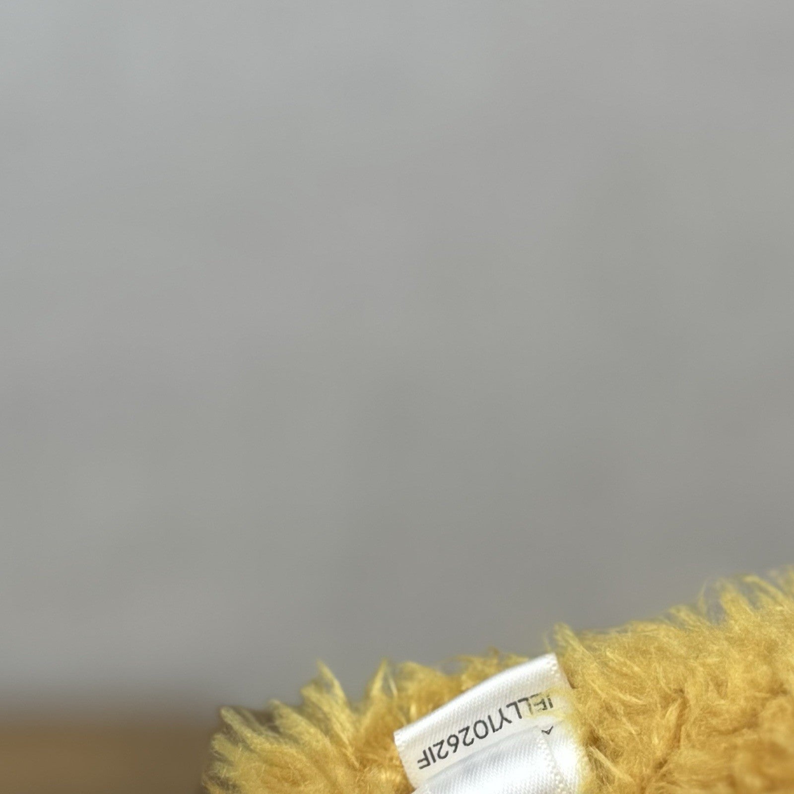 Jellycat Little Dragon - Fluffy Light Gold Dragon Beanie Plush Curly Hair 7”