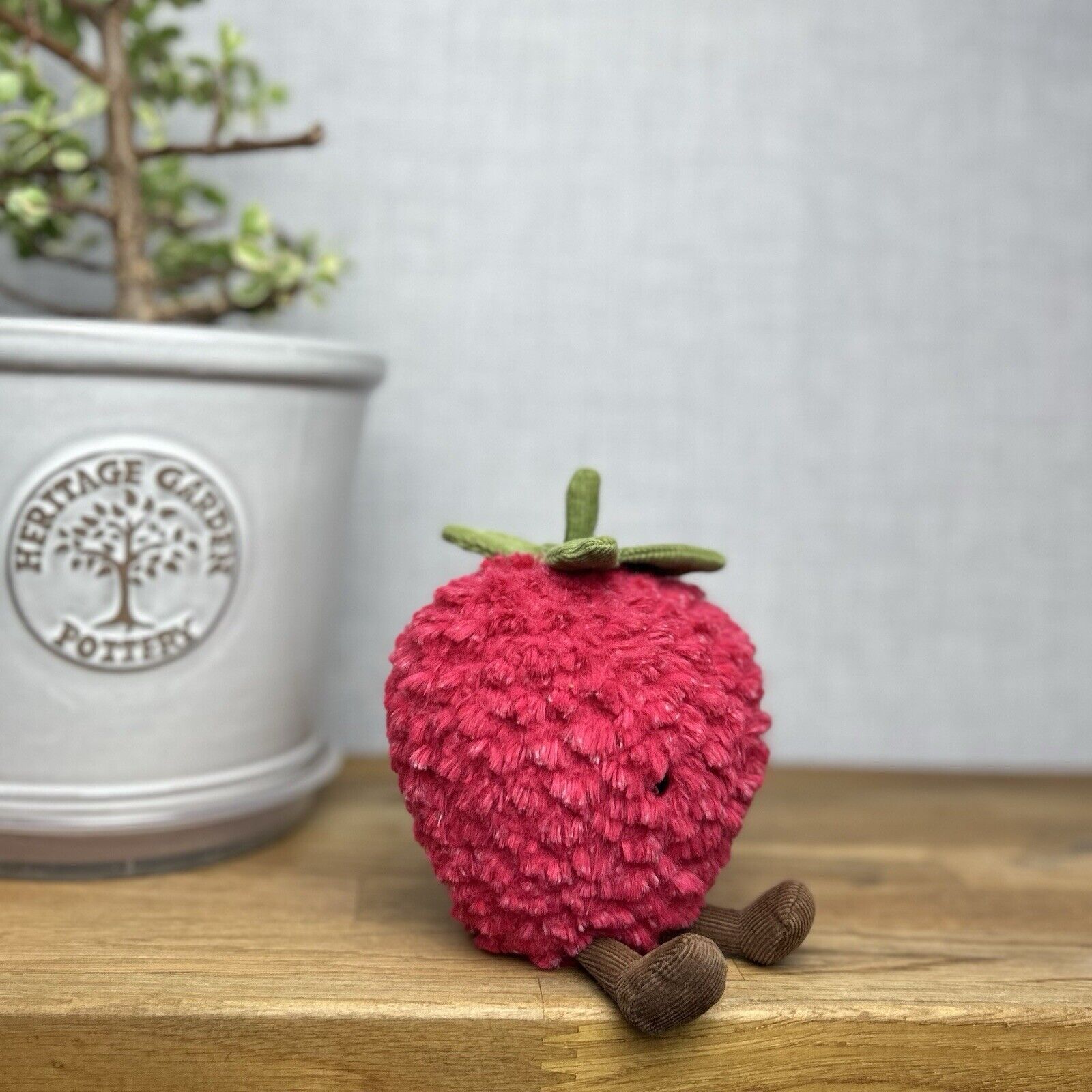 Jellycat Amuseable Strawberry Small - OG Strawberry - Small Size 5”  (4 Leaves)