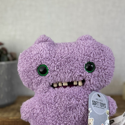 Fuggler Gap Tooth - Lilac Snuggler Fuggler Funny Ugly Monster Soft Toy Retired 