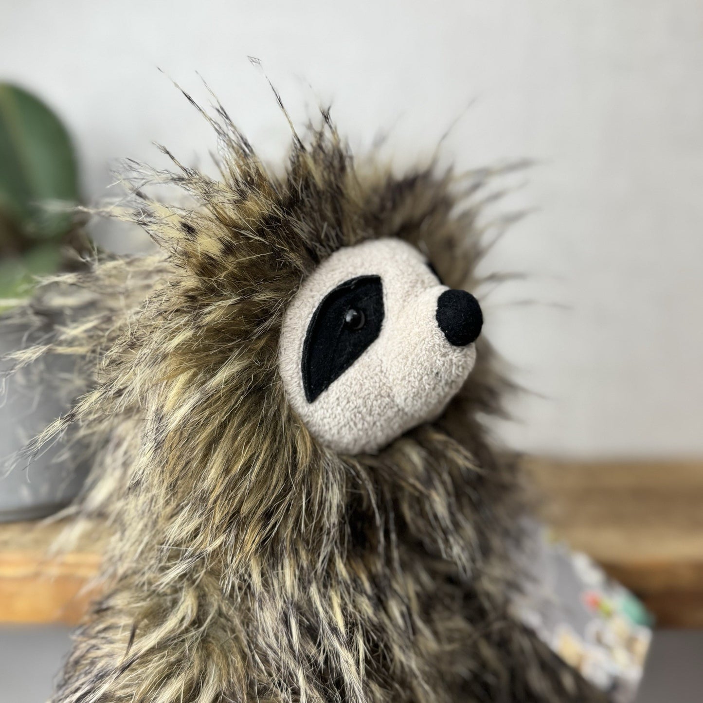 Jellycat Cyril Sloth - Fluffy Grey/brown Sloth Soft Toy Retired Rare Beanie 14”