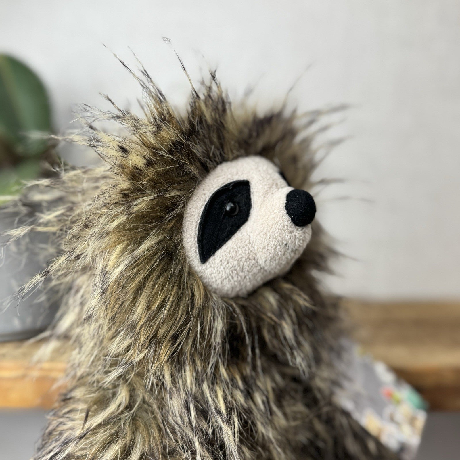 Jellycat Cyril Sloth - Fluffy Grey/brown Sloth Soft Toy Retired Rare Beanie 14”