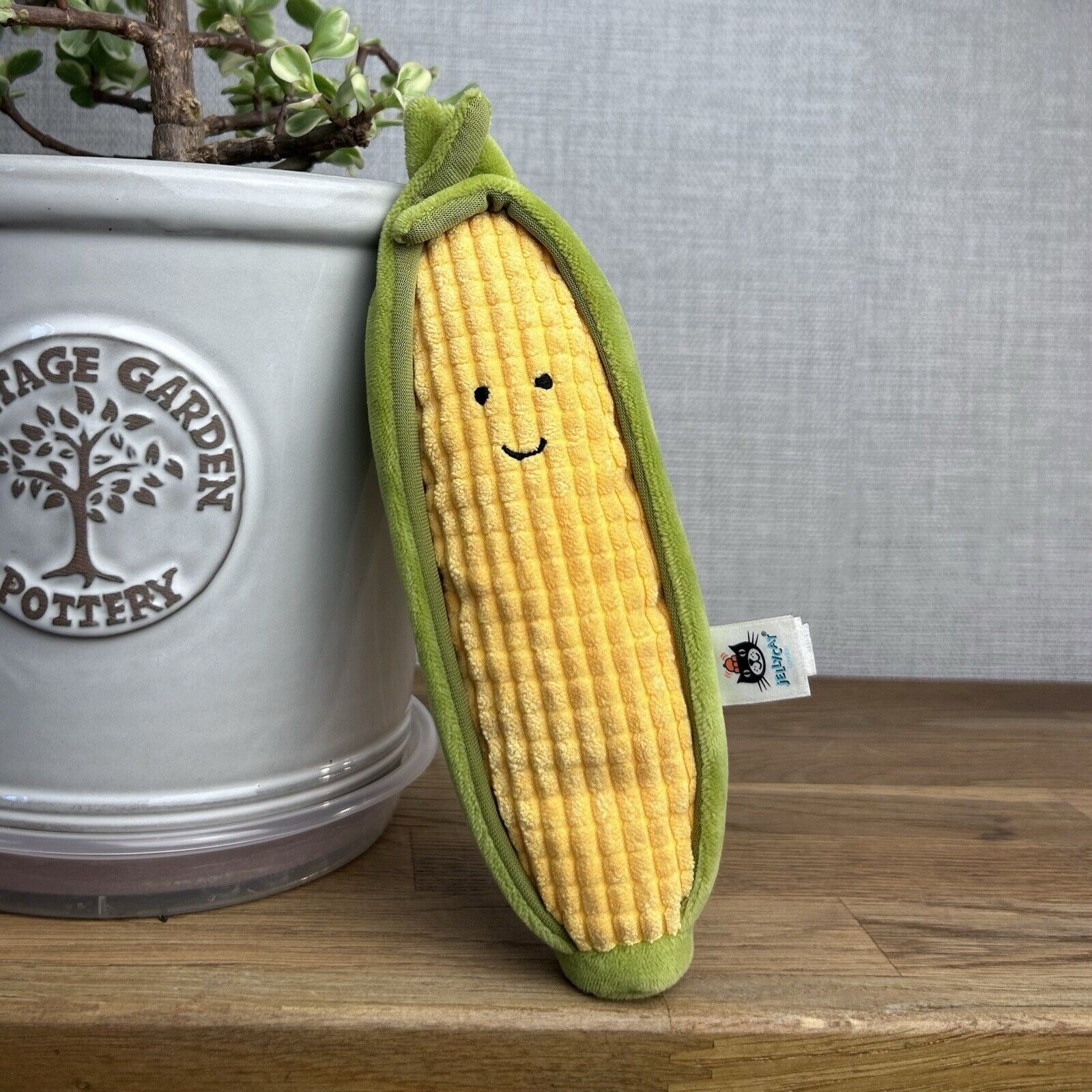 Jellycat Vivacious Vegetable Sweetcorn - Jellycat Corn On The Cob - Play Food 8"
