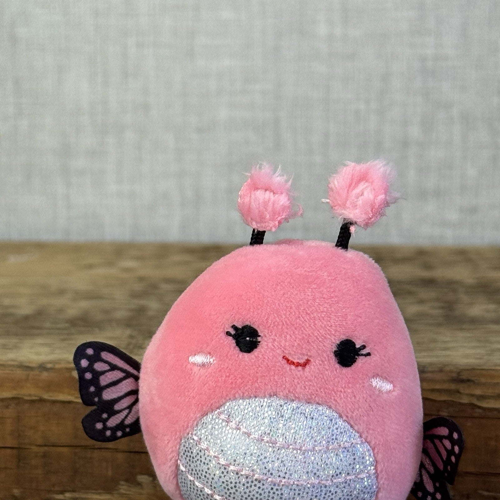 Squishmallow Squishville - Adreina Pink Mini Butterfly Tiny (Multi Buy Discount)