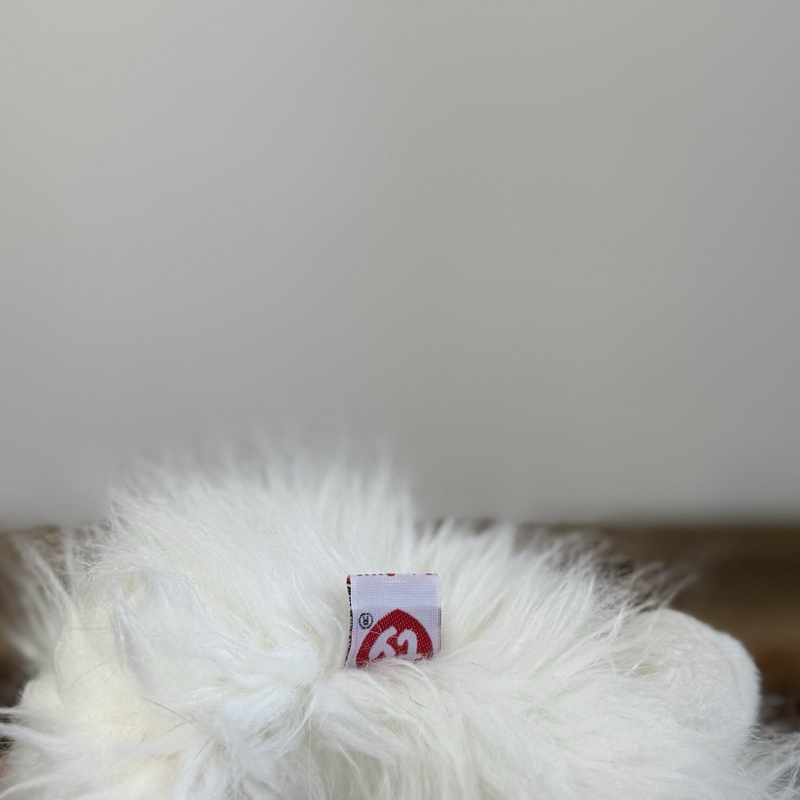 Ty Classic “Sugar” White Persian Cat Blue Bow Long Haired Soft Plush Toy 2002
