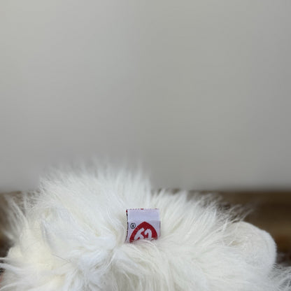 Ty Classic “Sugar” White Persian Cat Blue Bow Long Haired Soft Plush Toy 2002