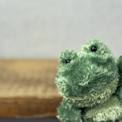 Russ Berrie Luvvies - Grayboff Frog - Pudding Frog Soft Toy Tiny 4”