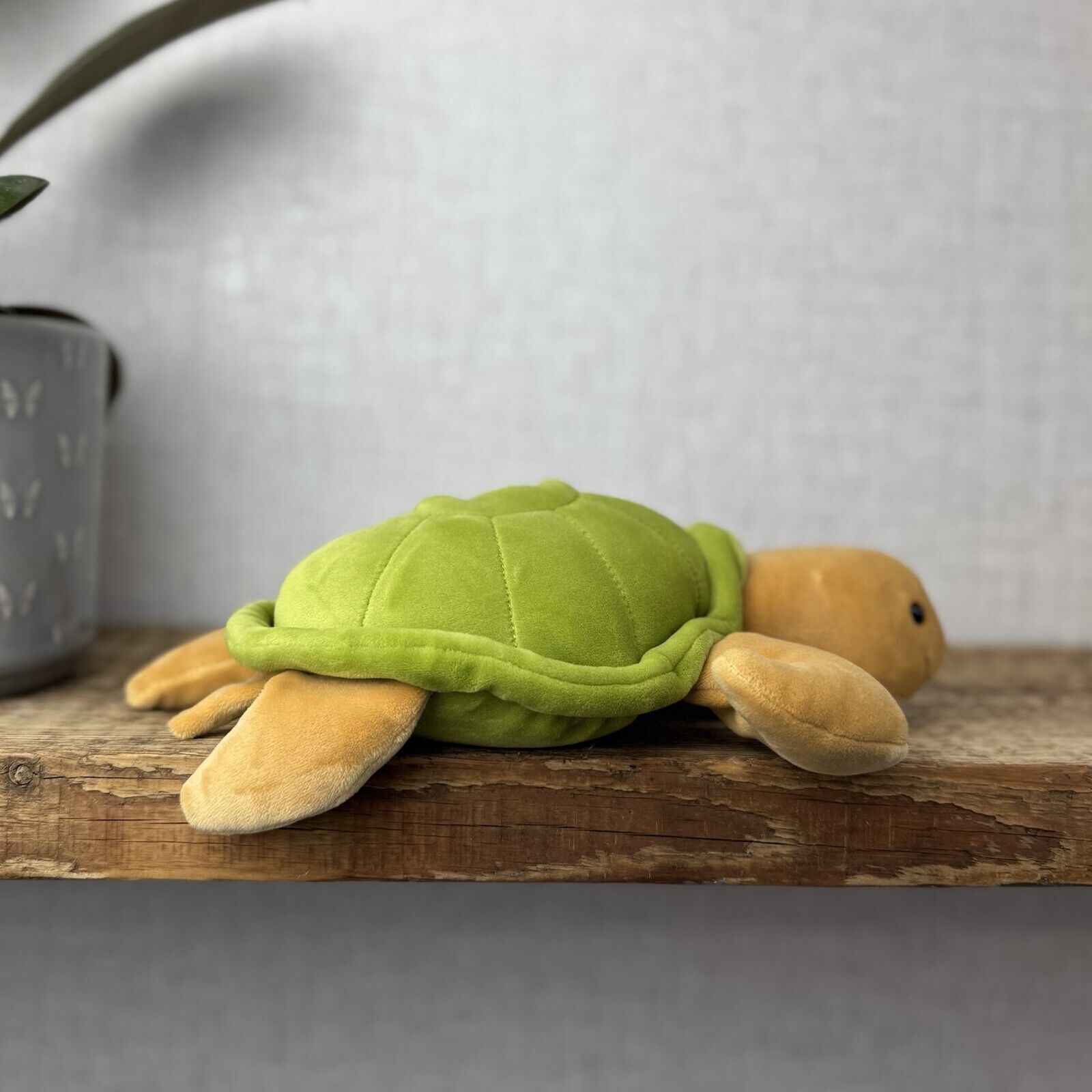 Jellycat Large CeeCee Turtle - Large Velour Turtle Beanie Plush Retired Sea 12"