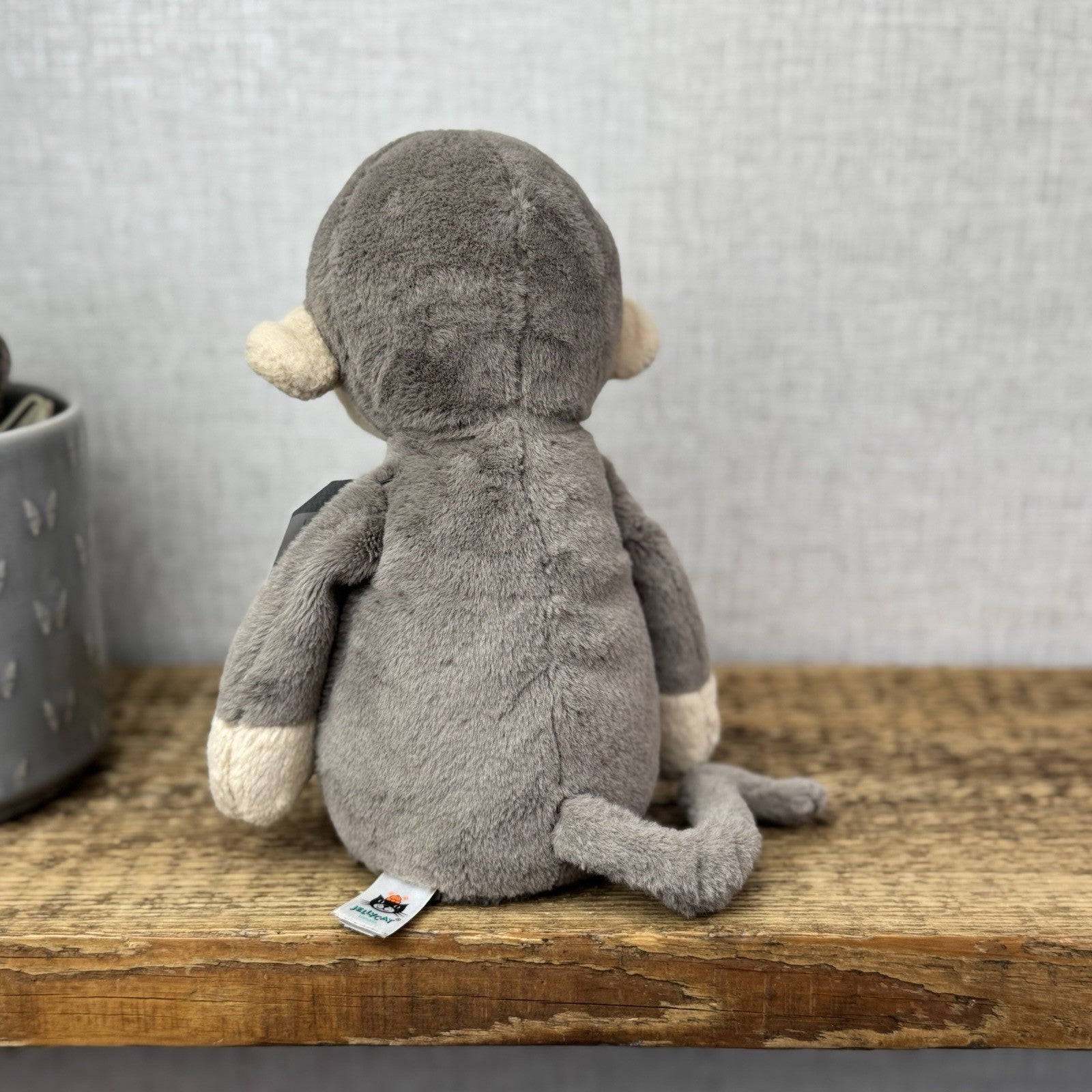 Jellycat Hushbie Monkey - Light Brown Retired Monkey Soft Toy Beanie 12"