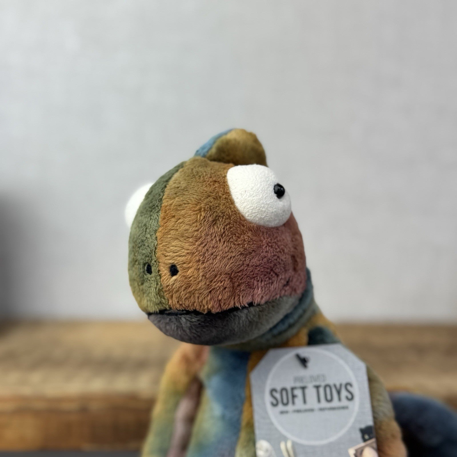 Jellycat Colin Chameleon - Jellycat Multicoloured Lizard Soft Toy - Medium 12"