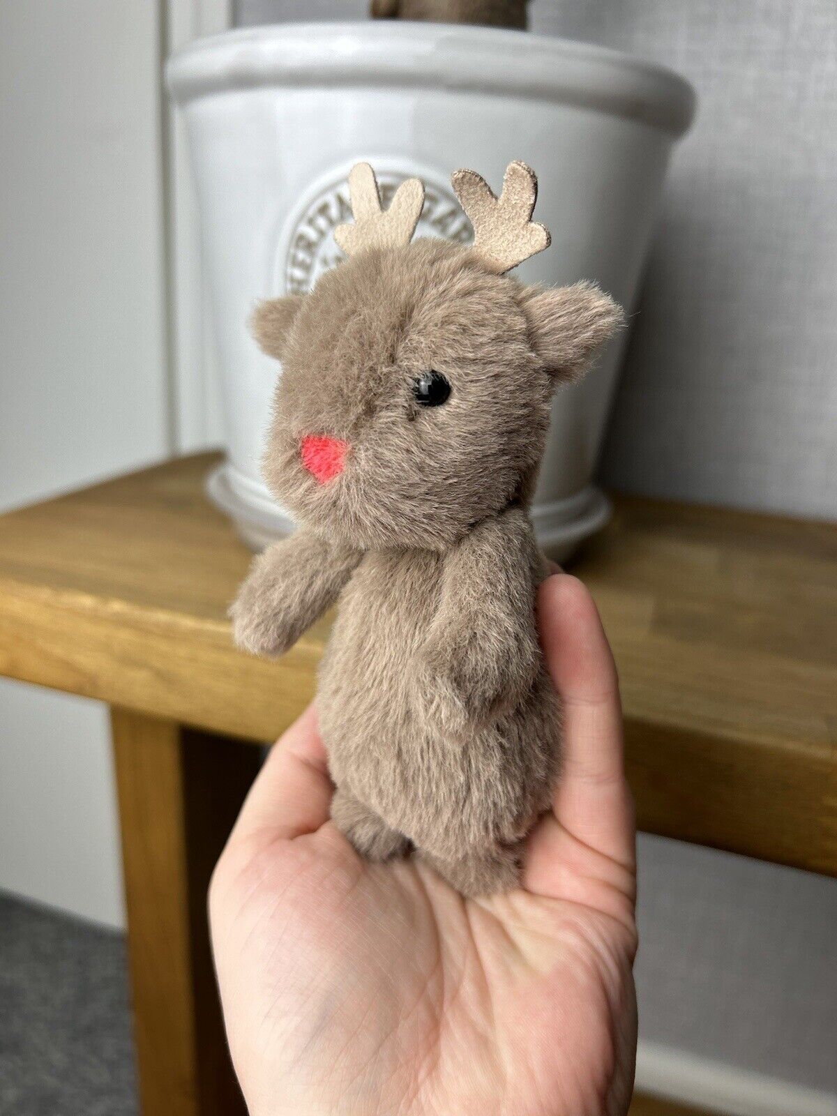 Jellycat Tiny Fluffy Reindeer - Fluffy Tiny - Tiny Fluffy Reindeer - Reindeer