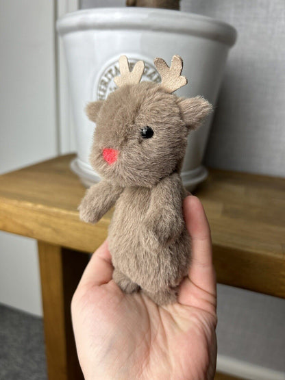 Jellycat Tiny Fluffy Reindeer - Fluffy Tiny - Tiny Fluffy Reindeer - Reindeer