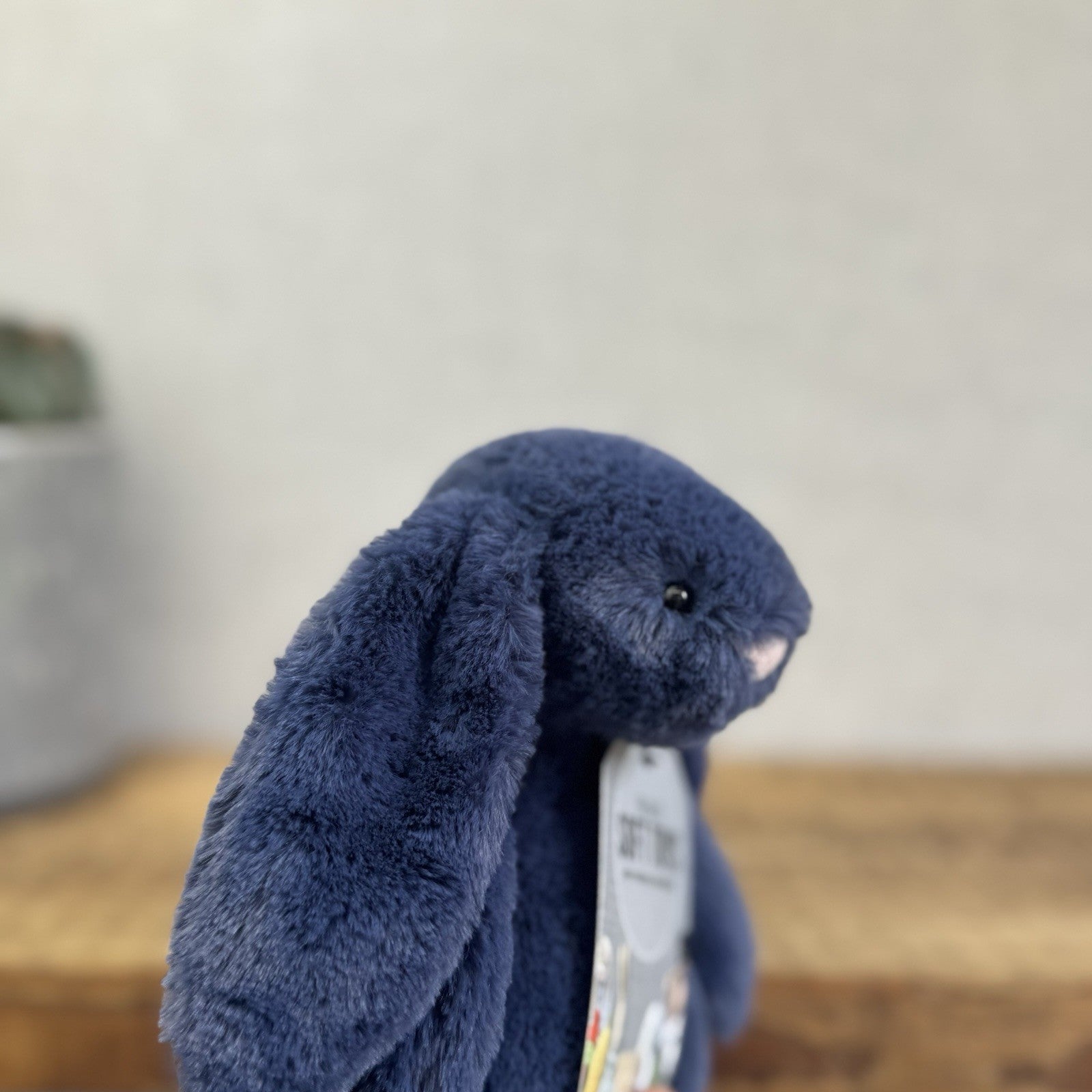 Jellycat Small Navy Bashful Bunny Rabbit - Small Navy Blue Bunny Rabbit Retired 