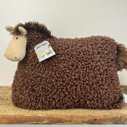 Jellycat Cushillow Horse - Beanie Retired Horse Brown Plush NWOT 14"