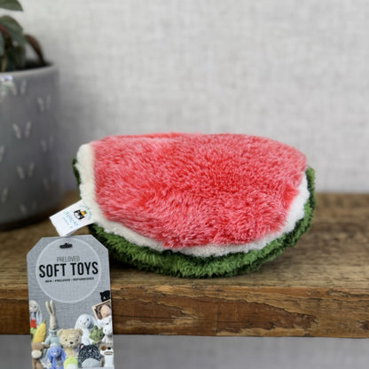 Jellycat Small Amuseable Watermelon Slice Fluffy Melon Soft Toy Rare Retired 6”