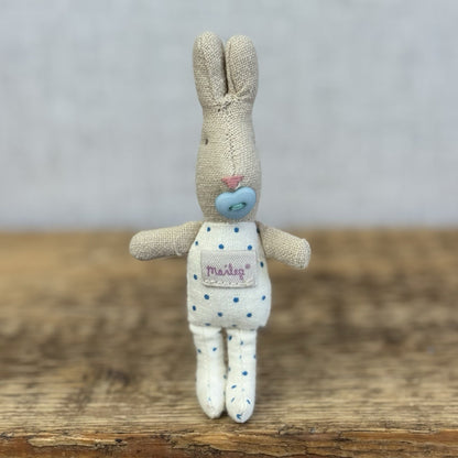 Maileg MY Baby Rabbit 2016 - Retired Baby Bunny With Button Dummy Miniature