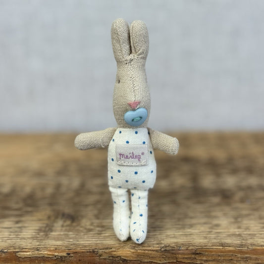 Maileg MY Baby Rabbit 2016 - Retired Baby Bunny With Button Dummy Miniature