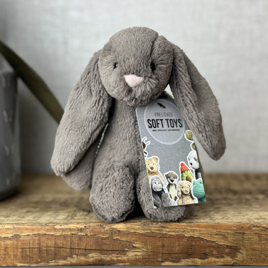 Jellycat Small Bashful Truffle Brown Bunny Rabbit Plush Soft Toy 8”