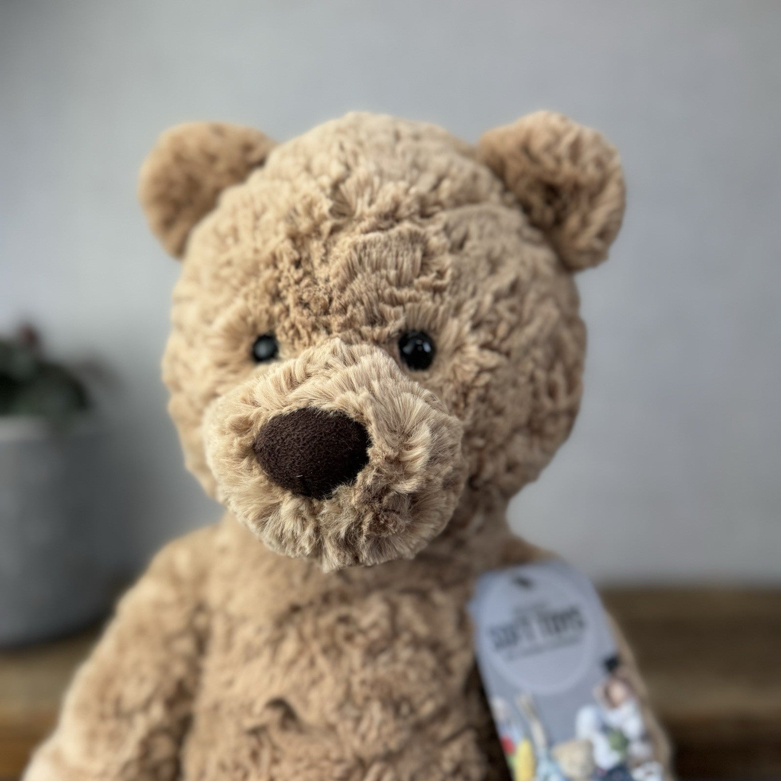Jellycat Medium Bumbly Bear - Big Brown Retired Bear Soft Toy Beanie 18”