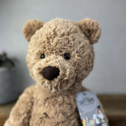 Jellycat Medium Bumbly Bear - Big Brown Retired Bear Soft Toy Beanie 18”
