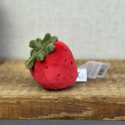 Jellycat Fabulous Fruit Strawberry - Soft Toy Play Food - Fruit Soft Toy 4” Tags