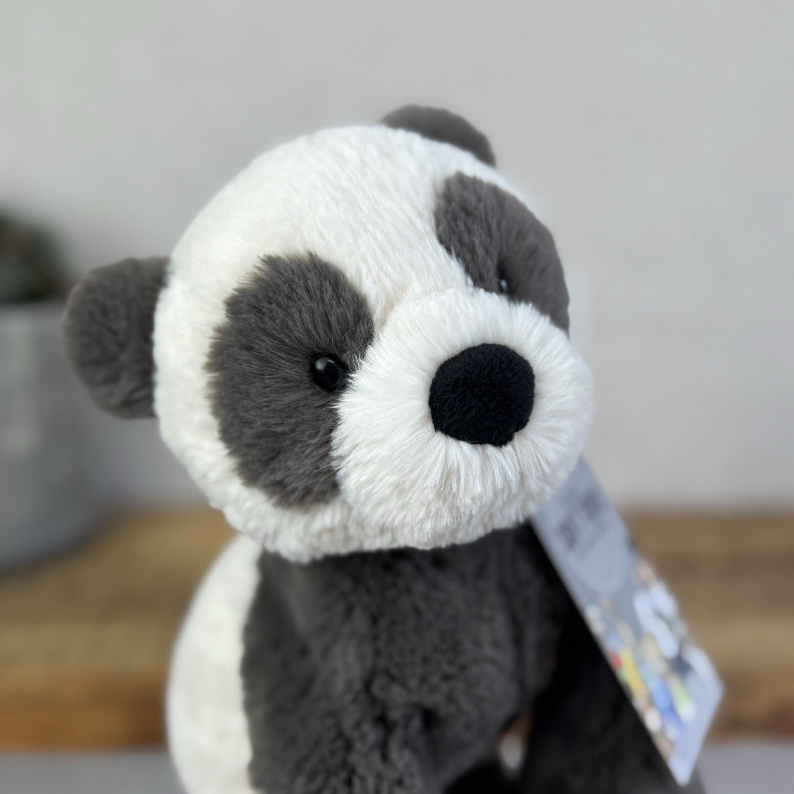 Jellycat Medium Huggady Panda - Floppy Panda Beanie Plush Soft Toy Retired 10"