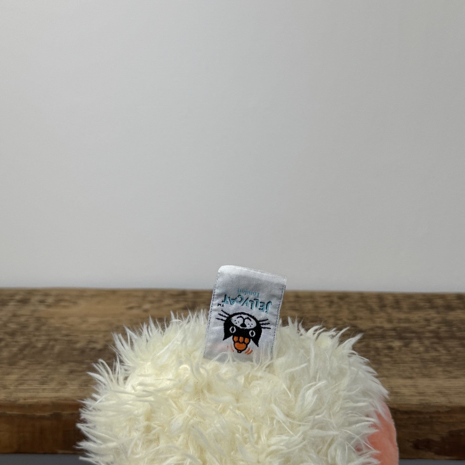Jellycat Angora Duck - Rare Indigo Exclusive Fluffy Cream Duck Medium 12"