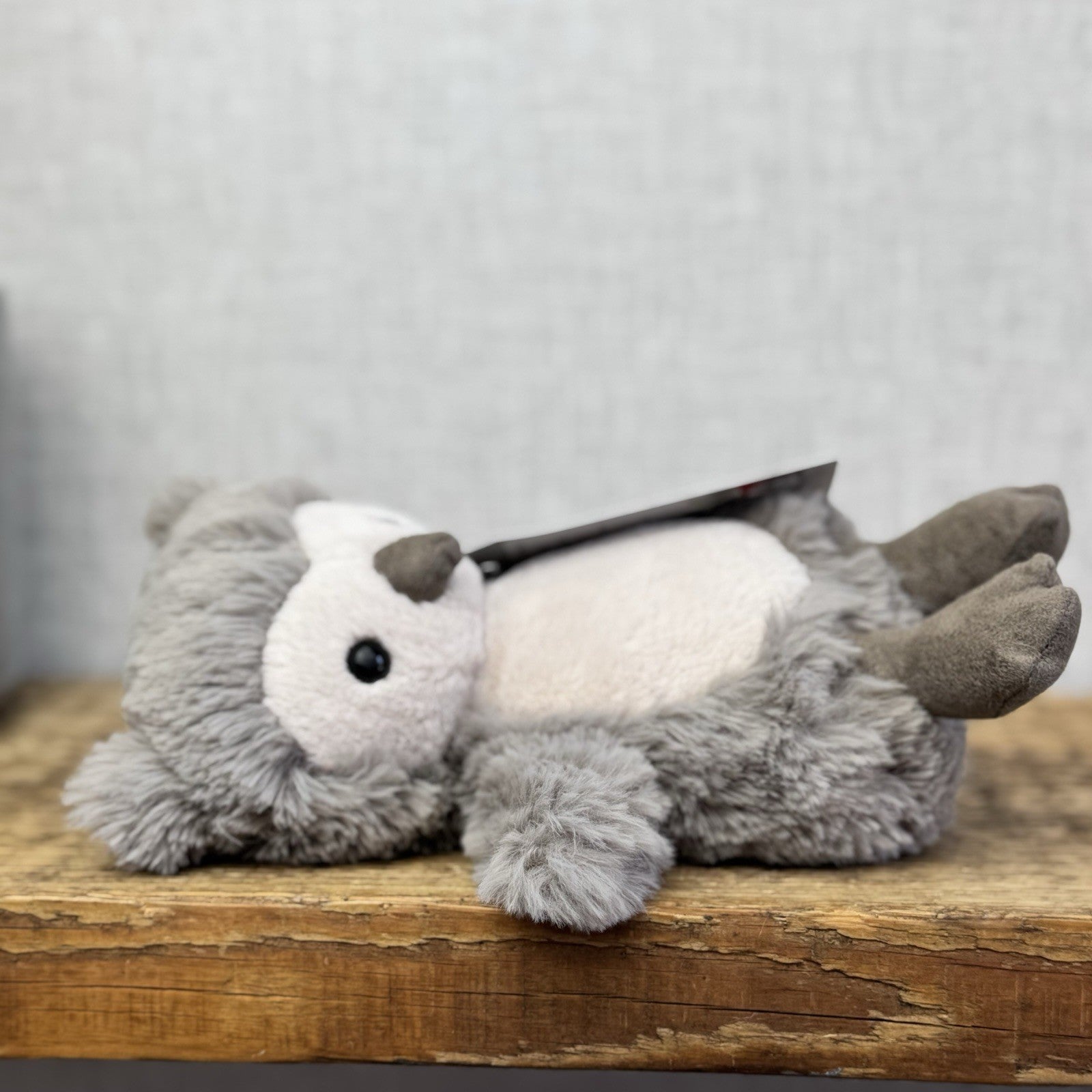 Jellycat Willow Owl Small Retired Grey Fluffy Small Owl Beanie Retired 8”