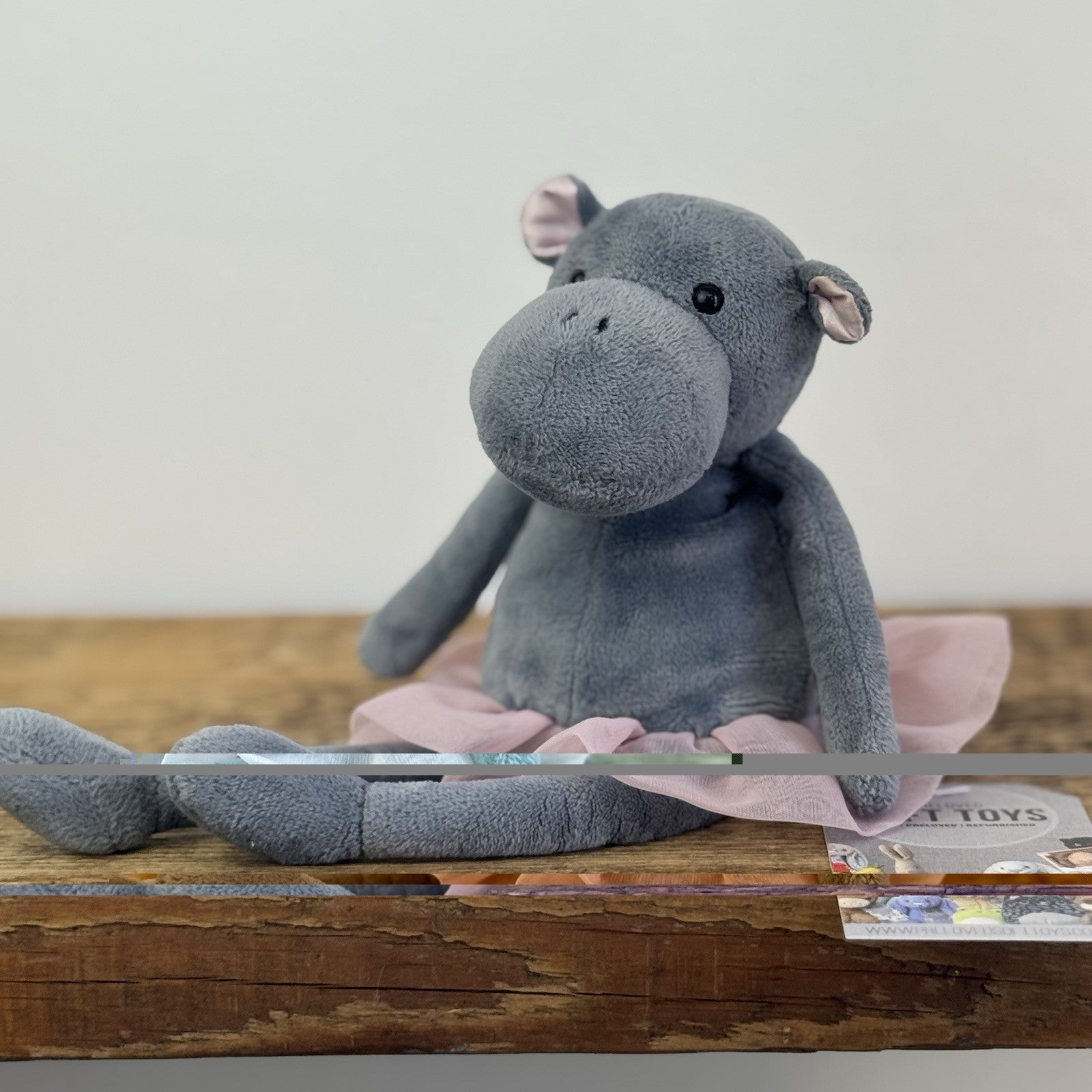 Jellycat Small Dancing Darcy Hippo - Small Hippo Soft Toy Ballerina Rare 8"