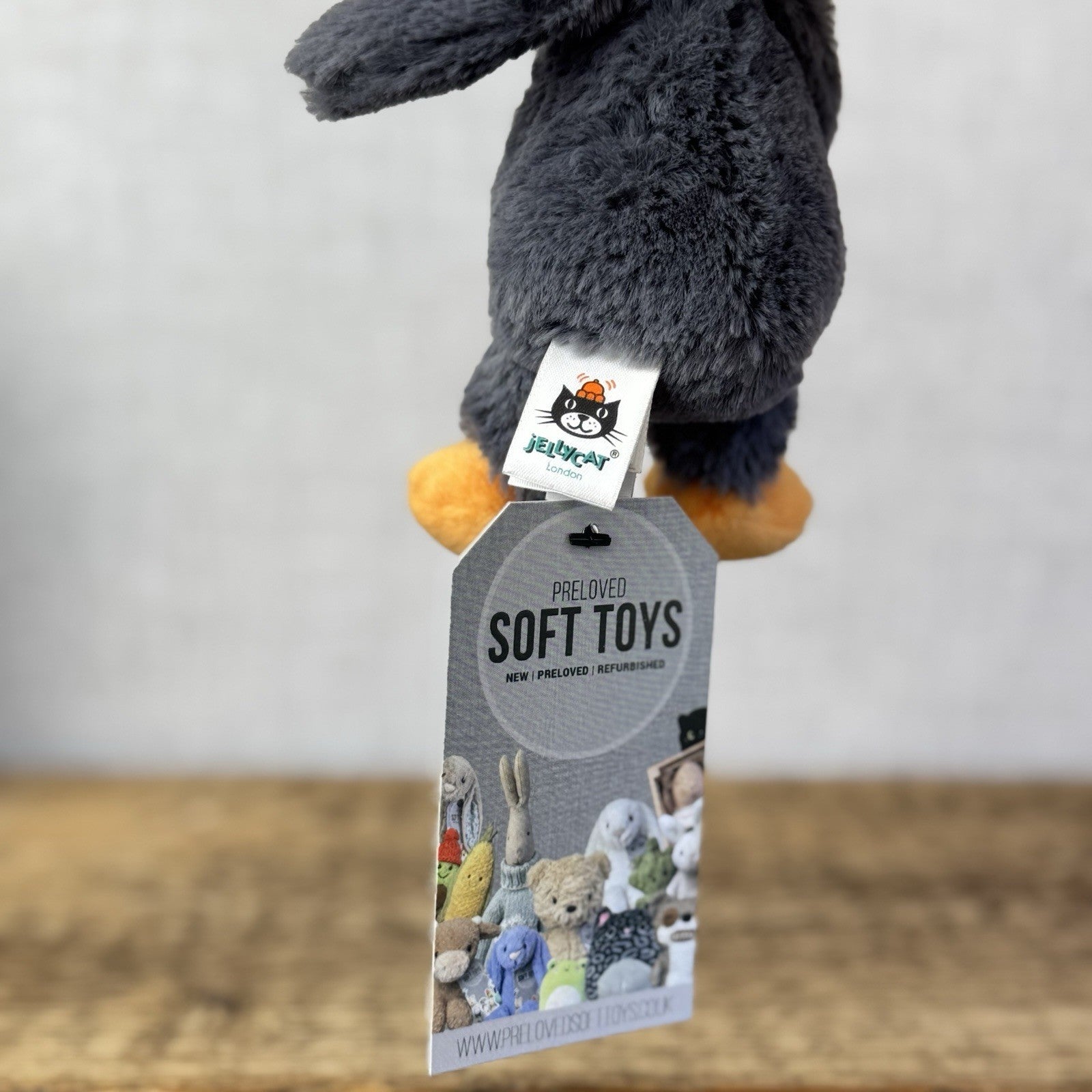 Jellycat Tiny Baby Bashful Penguin - Grey/White Miniature Penguin Beanie 5"