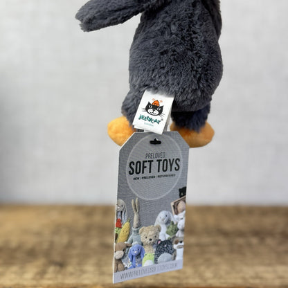 Jellycat Tiny Baby Bashful Penguin - Grey/White Miniature Penguin Beanie 5"