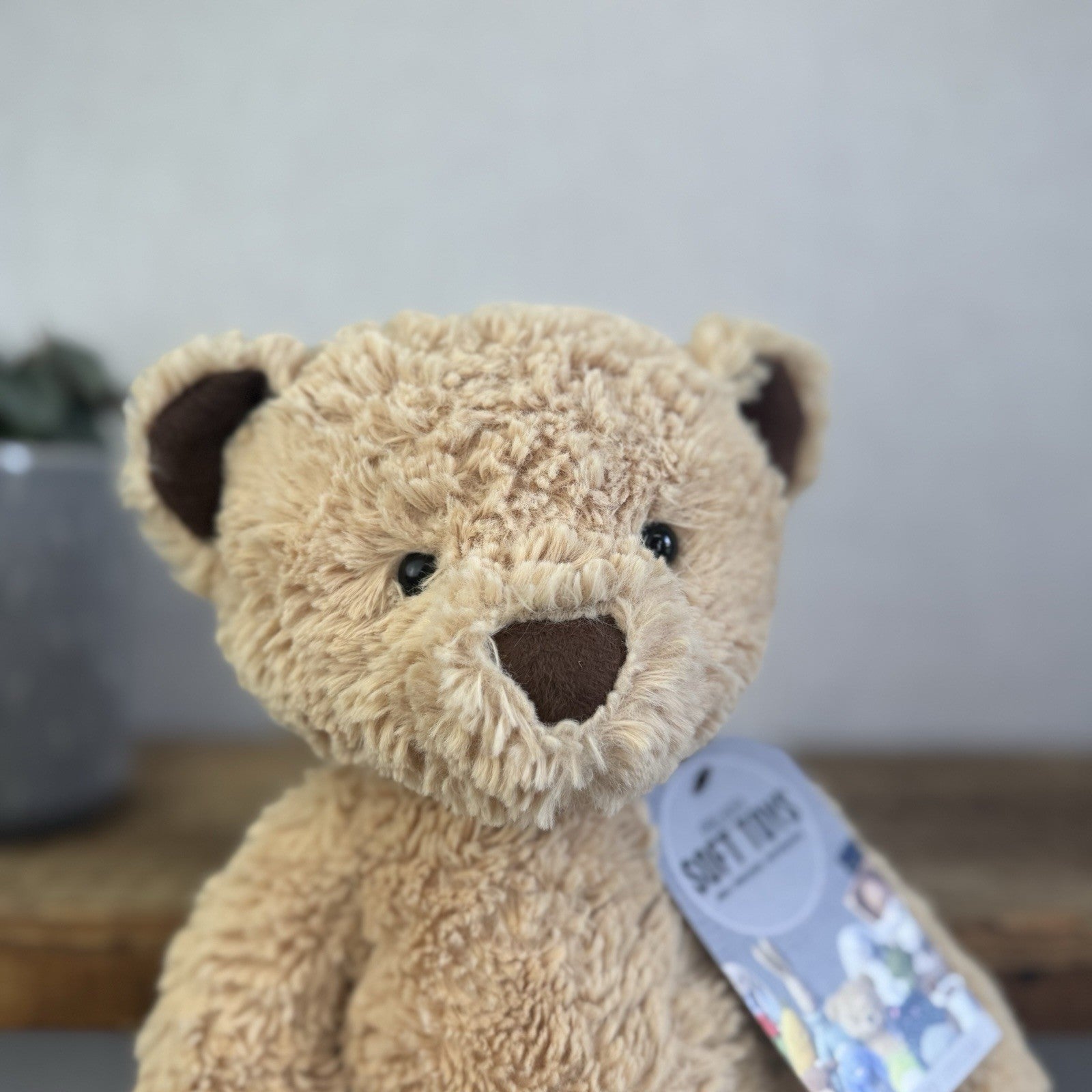 Jellycat Edward Bear Medium - Light Brown Traditional Beige Bear 12" (#2)