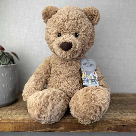 Jellycat Medium Bumbly Bear - Big Brown Retired Bear Soft Toy Beanie 18”