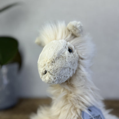 Jellycat Luis Llama - Fluffy Cream Beanie Llama Retired Soft Toy Large Rare 16"