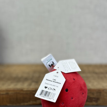 Jellycat Fabulous Fruit Strawberry - Soft Toy Play Food - Fruit Soft Toy 4” Tags